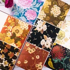 Бумажный фон в японском стиле с цветами, дневник, планировщик для скрапбукинга, декоративные поделки сделай сам