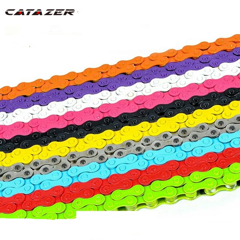 

Bicycle Chain Single speed Bicycle Color Chain Road Bike Bicycle Dead Fly Single Speed Chain Riding Supplies Accessories