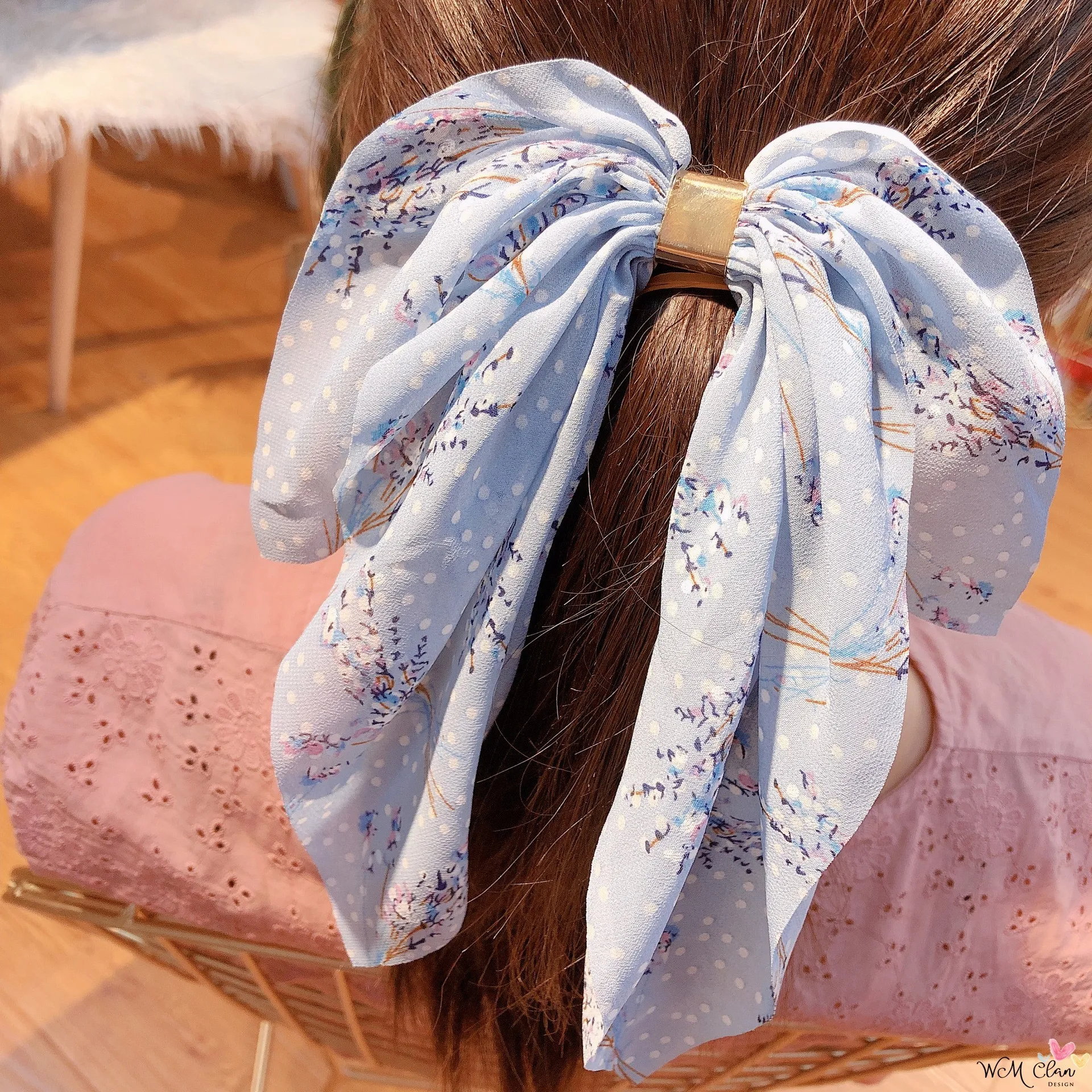 Женский шифоновый головной убор с большим бантом 1 шт. | Красота и здоровье