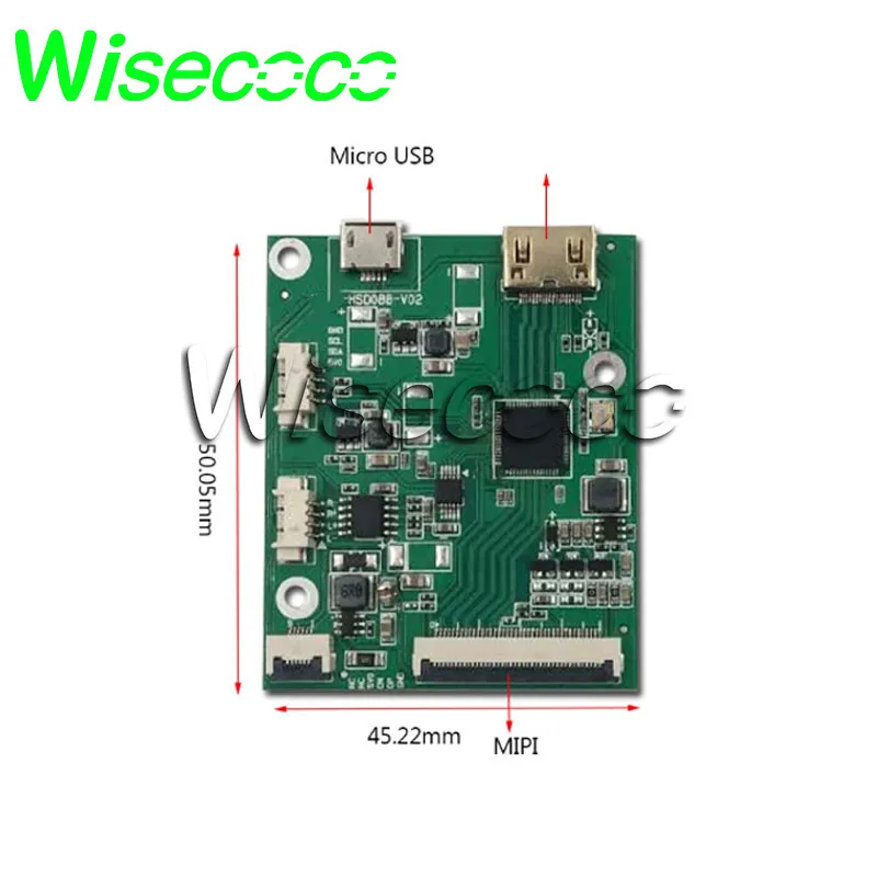 Wisecoco 8.8 Inch IPS LCD Screen 1920*480 Aida64 Display MIPI 40 Pins HSD088IPW1 Micro USB Controller Board Automotive - купить по