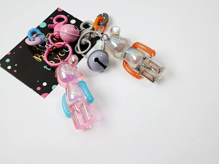 DIY мультфильм Bomgom Popobe Мрачные медведь брелок плюшевый ключница для автомобильных