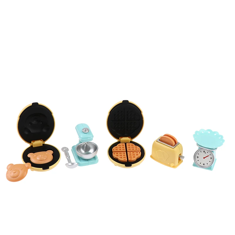 

1pcs 1:12 Miniature Dollhouse Miniatural Bread Maker Mini Oven Pretend Food For 1/6 Blyth OB11 BJD Doll House Kitchen Play