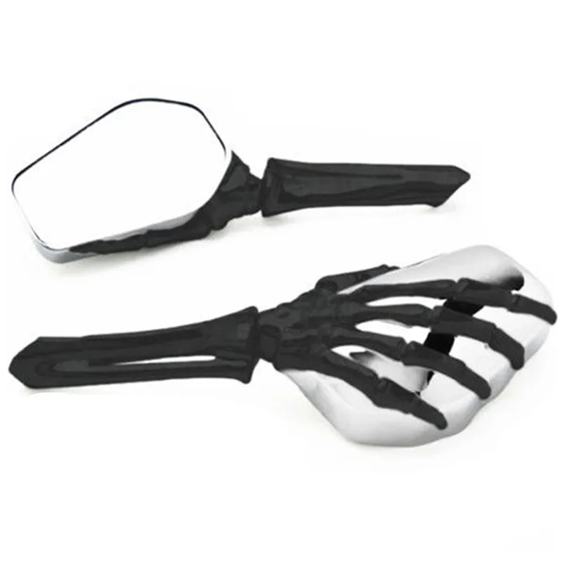 Universal 3D Skull Hand Motorcycle Rearview Mirrors For Harley Honda Yamaha Suzuki Cruiser Chopper Cafe Racer | Автомобили и