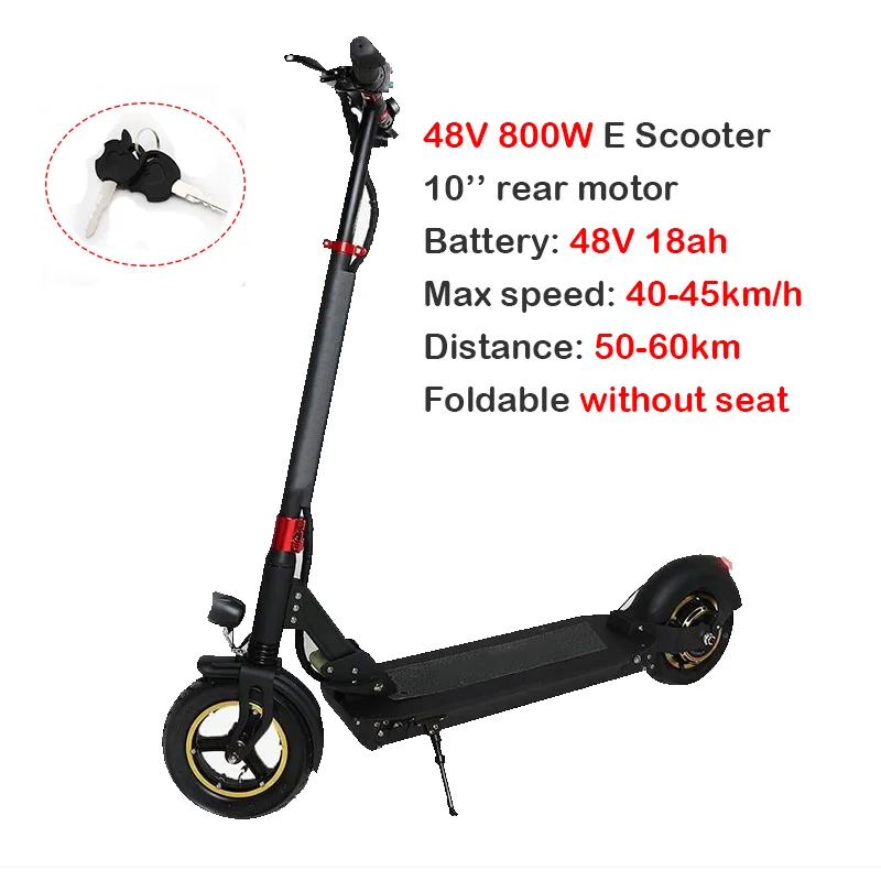 48V800W18AH no seat 48V1000W E скутер максимальная скорость до 48KMH Longboard 10 ''складной взрослый с сиденьем Ховерборд скейтборд Patinete Электрический скутер - Цвет: 48V800W18AH no seat