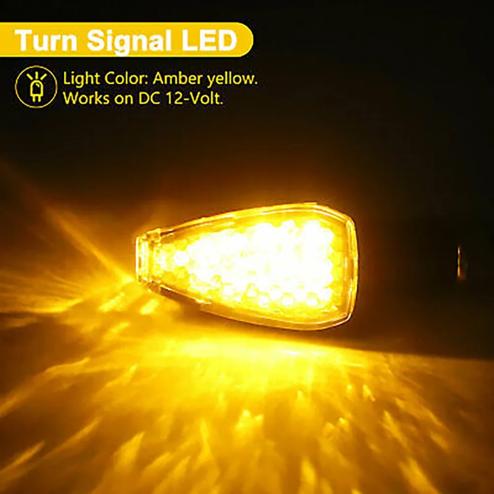 

Motorcycle LED Lights Universal Turn Signal Waterproof 12V Accessories
