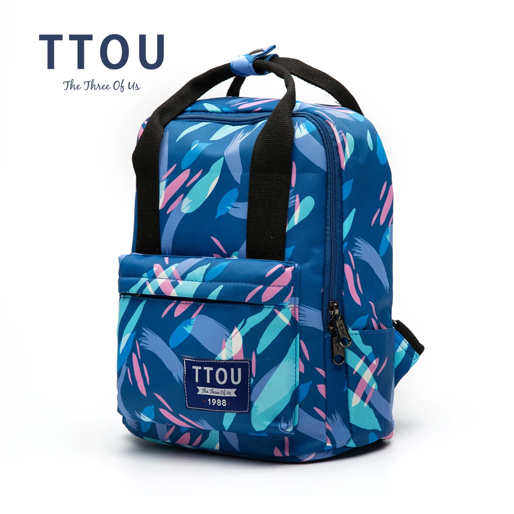 Женский холщовый рюкзак TTOU с принтом школьные рюкзаки для девочек дорожная сумка