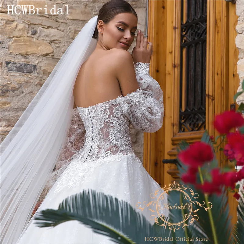 Роскошные кружевные свадебные платья Дубая с длинной вуалью Новое поступление