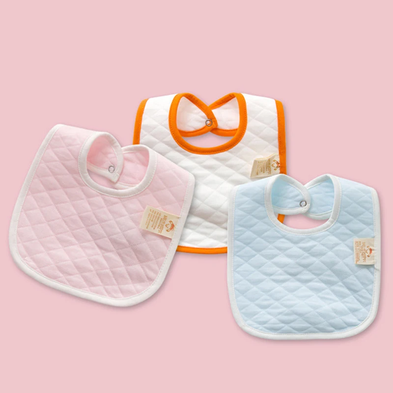 

High Quality Burp Cloths Baby Kids Cotton Bibs Saliva Towel Feeding Lunch Bandana Apron Bibs Children Accessorries