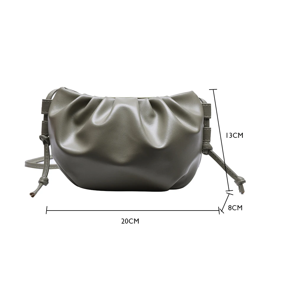 

Women PU Leather Shoulder Handbag Cloud Party Purse Crossbody Clutch Bags