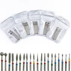 Алмазные фрезы для маникюра, набор фрез для аппаратного маникюра из силикона и керамики, для педикюра