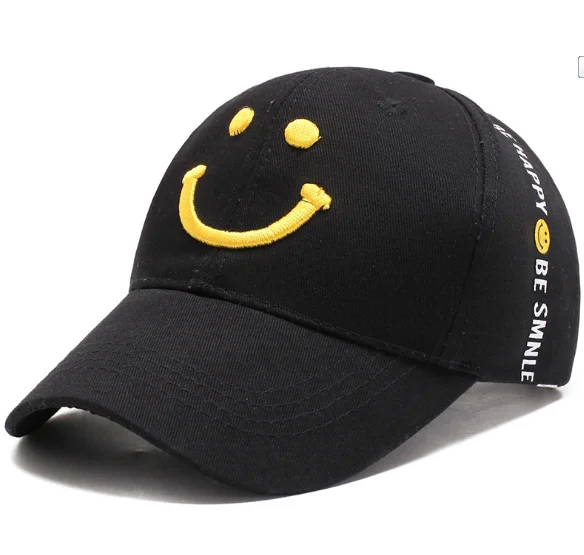Новинка хлопковая детская или бейсболка smile в стиле ретро спортивные кепки для