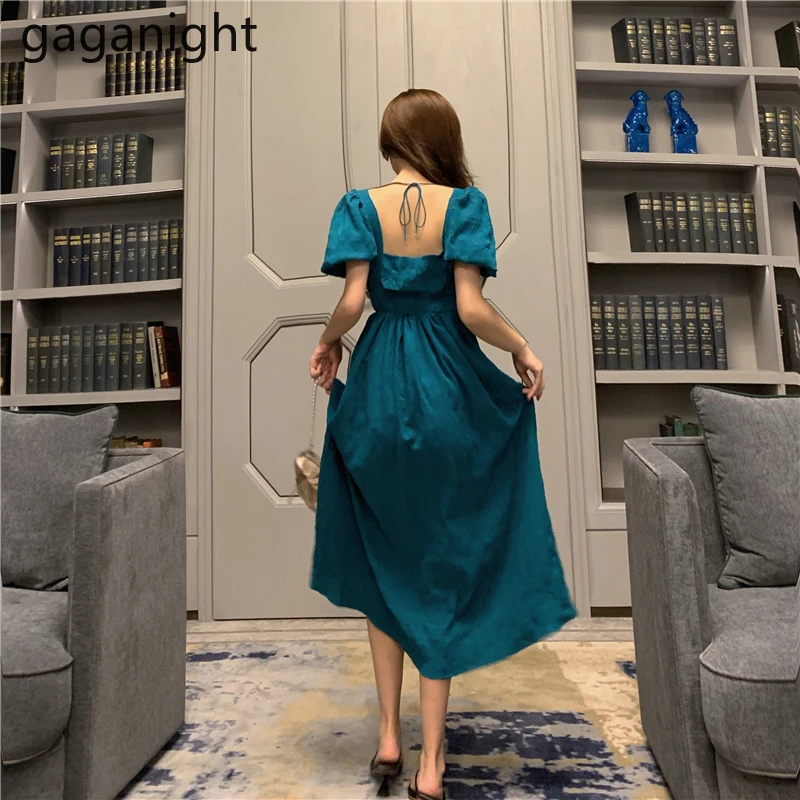 Gaganight модное женское летнее длинное платье с коротким рукавом облегающее