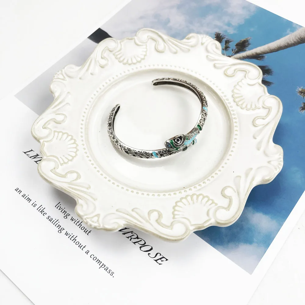 Браслет с синей змейкой лето 2020 новый бренд из стерлингового серебра 925 пробы