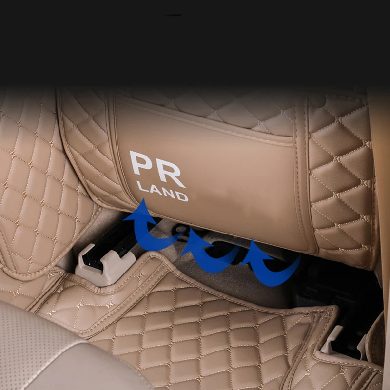 ?? Pu抗kickマット車インテリアプロテクターサイドエッジ保護トヨタランドクルーザープラドfj 150 2016 2017 2018 2019