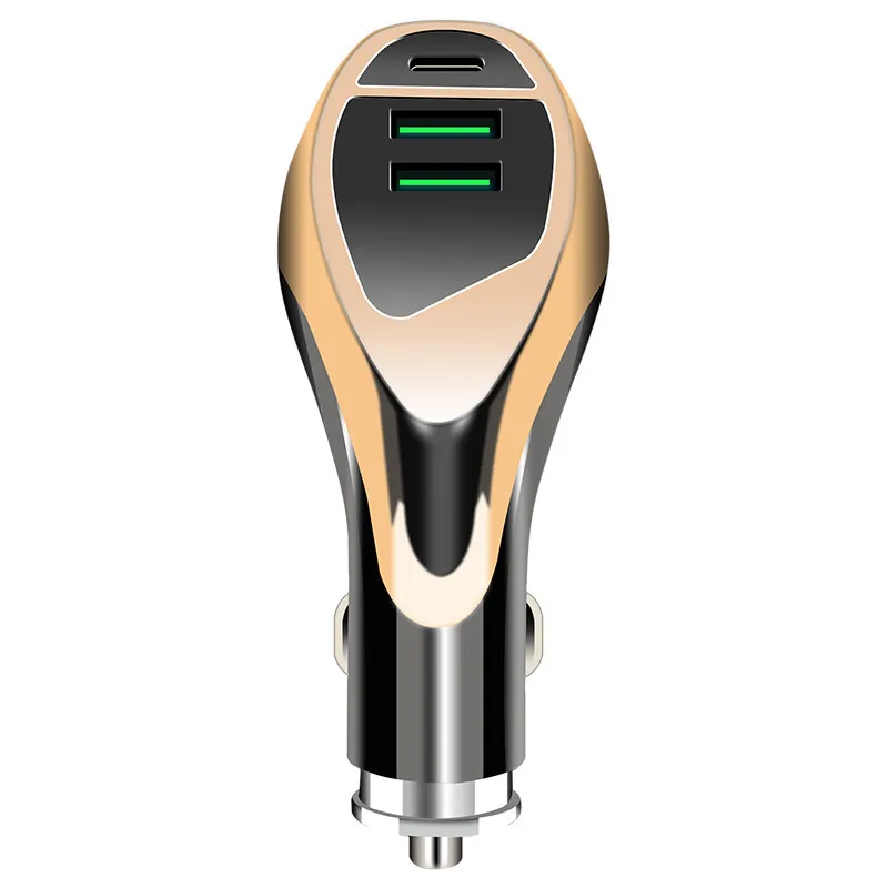

Car Charger Dual Port USB3.1A 3.6A High Current Fast Charge QC3.0 PD18W Flash Charge Car Charger