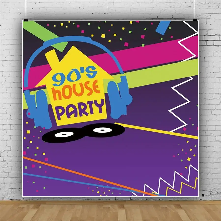 Винтажный Виниловый фон для детской фотосъемки в стиле 80-х