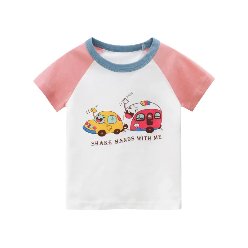 

Girls T-Shirts Children Kids Baby Toddler Boys Infant Tops Short Sleeve T-Shirt children's Cotton T-shirts Tees Cartoon Print