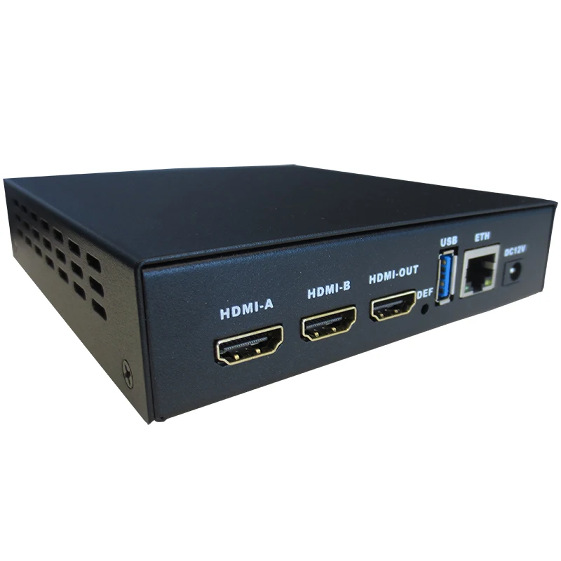 2-канальный 4K HDMI H.265 H.264 NDI HX SRT Video Audio потоковый кодировщик IPTV для Facebook Youtube прямой