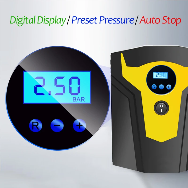 Автомобильный насос для шин компрессор автомобильного воздушного насоса 12 В