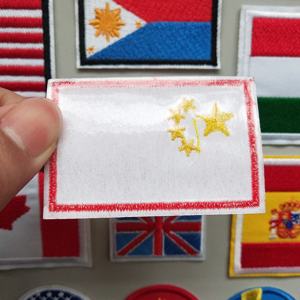 Наклейки с национальным флагом вышитые нашивки наклейки российским испанским и