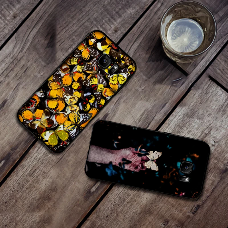 Для samsung M10 M20 M30 S6 S7 Edge S10 S9 S8 PLUS чехол милый животное пчела искусство | Мобильные