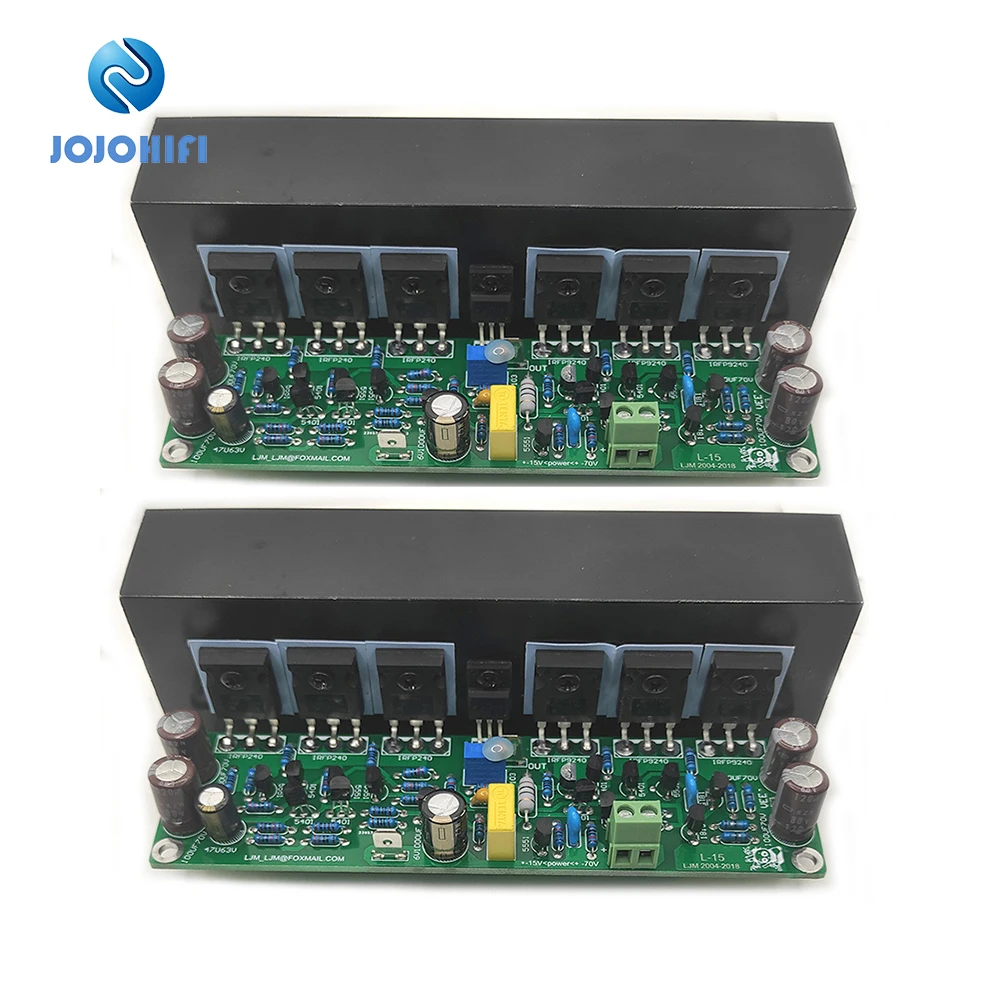 2pc L15 IRFP240 IRFP9240 Mono FET Amplifier Audio MOSFET Sound Finished Board with Radiator Heat Sink Amplifiers Assembled | Электроника