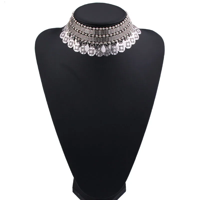 Винтажное ожерелье HYSECMAO с монетами в стиле бохо для женщин ожерелья и подвески