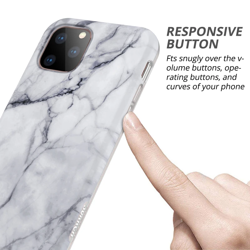 Роскошный мягкий чехол для iPhone 11 Por Max, чехол для iPhone 11, мраморный чехол, встроенная пленка, жесткая рамка, противоударный защитный чехол 360 C