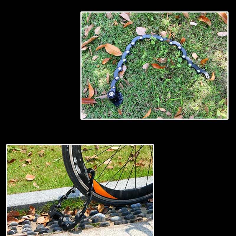

Bike Anti Theft Mini Foldable Chain Password Lock Folding-Locks Hamburg-Lock Bicycle Cycling Locks