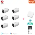 Умный привод радиатора ZigBee3.0, программируемый термостатический клапан радиатора, регулятор температуры, голосовое управление через Alexa google