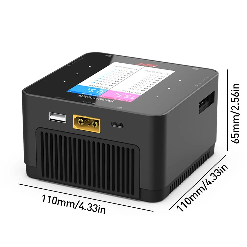 

P30 1000WX2 30AX2 High Power Dual Channel Snychronous Bluetooth BattGo Battery Balance Charger Discharger for 1-8S Lipo Bat