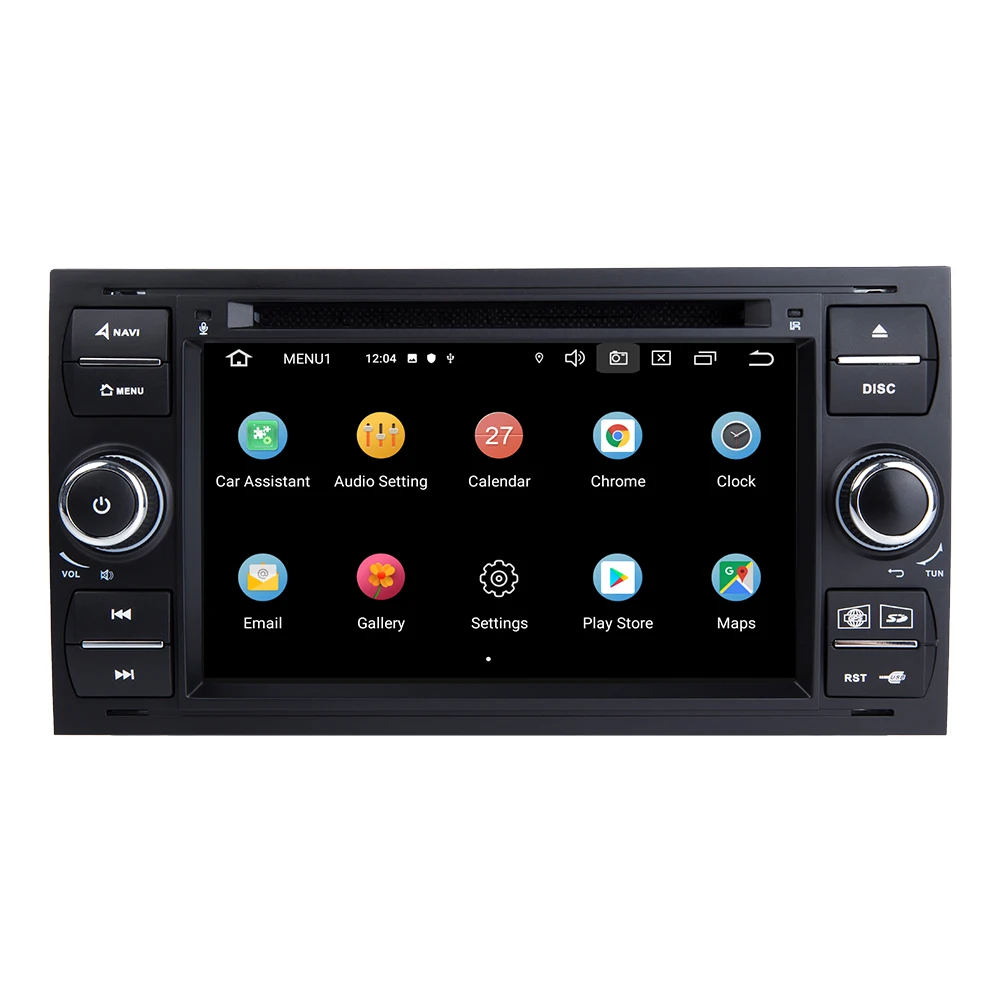 Автомобильный радиоприемник IPS 2 Din Android 11 для Ford Focus Fiesta Mondeo 4 C-Max S-Max Fusion Transit Kuga