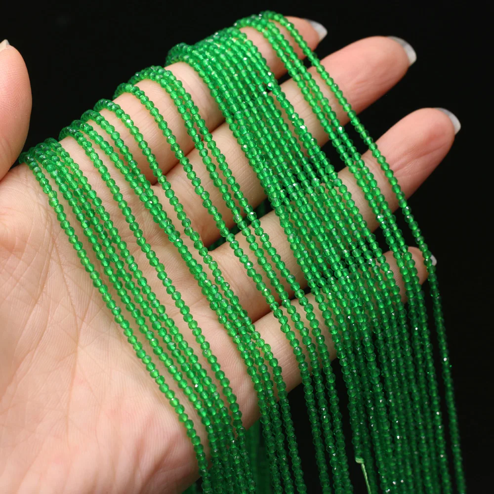 

Small Beads Exquisite Natural Semi-Precious Stone Spinel Medium Green Loose Bead for Girl Jewelry Making DIY Bracelet Necklace