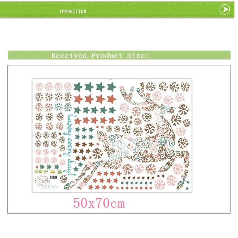 Мультяшные рождественские наклейки на стену для гостиной и спальни детской