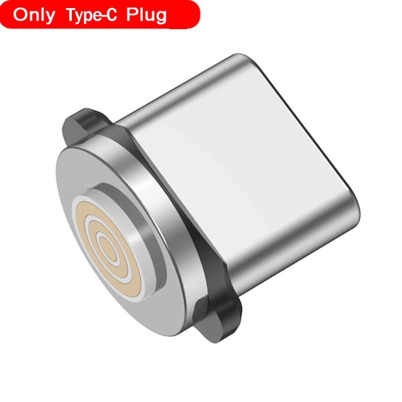 GTWIN 3A Магнитный кабель Micro USB кабель для iPhone Быстрая зарядка usb type C кабель для передачи данных для мобильного телефона Магнитный Шнур зарядное устройство 1 м/2 м - Цвет: Only Type C Plug
