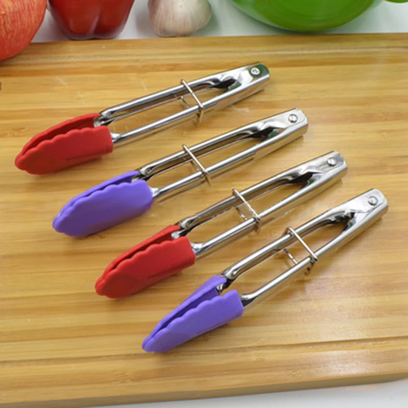 

7-inch Stainless Steel Food Clip Suitable For Picking Up Cake, Egg, Steak, Etc Easy Access To Hot Food Easy To Clean