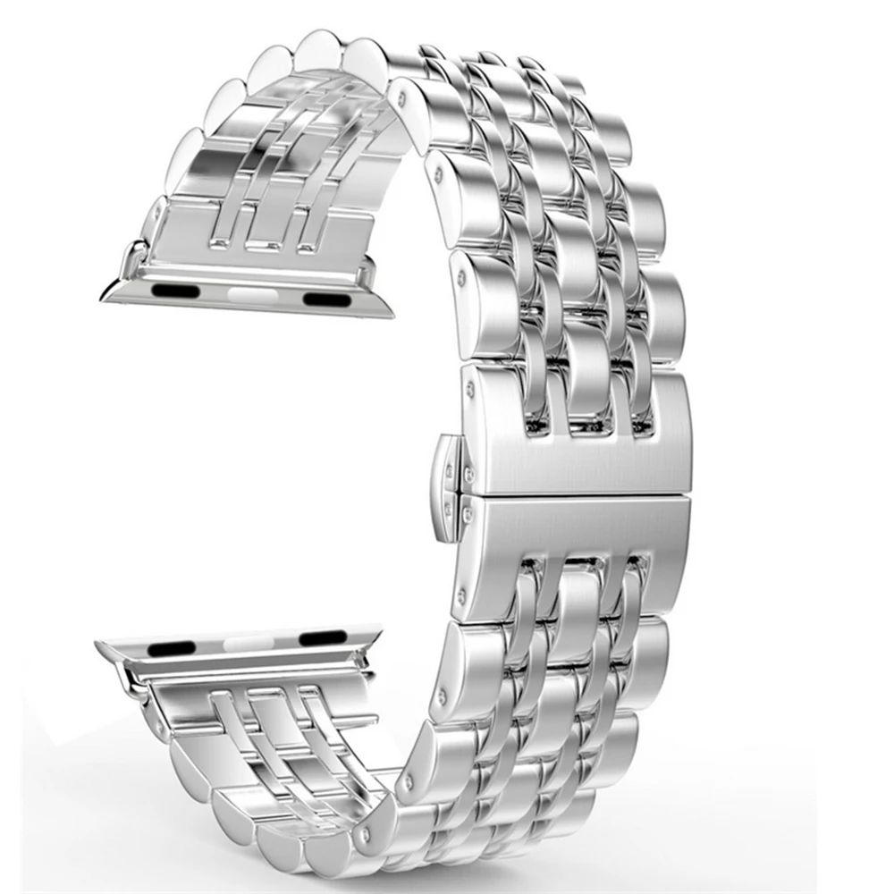 

Stainless Steel Band for Apple Watch Series 5 4 3 2 1 44mm 40mm Replacement Watchband for IWatch Strap 38mm 42mm Metal Band
