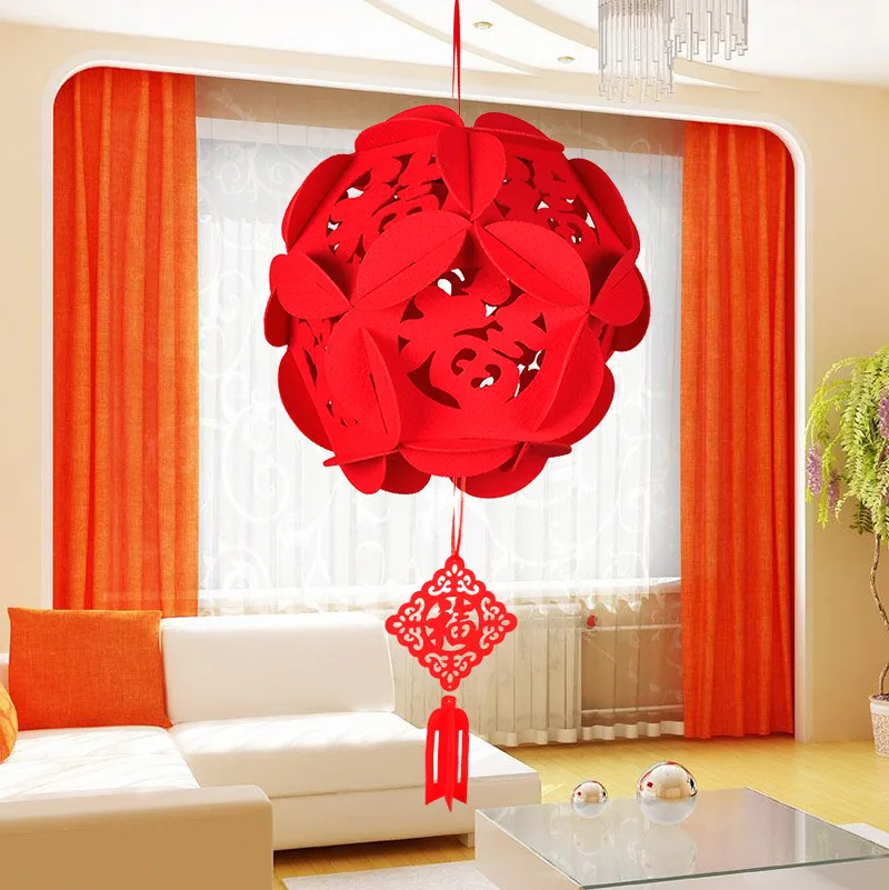 Подвесной фонарь из нетканого материала в китайском стиле рождественские и