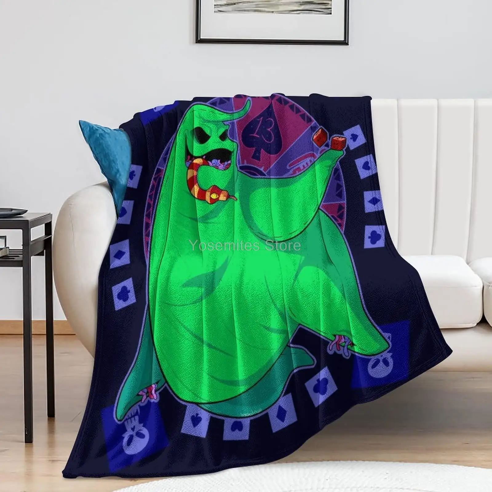 

Rnnwosio Before Christmas Super Soft Anti-Swelling Blanket Japanese Animation Art Warm and Comfortable Home Decoration Gifts (Te