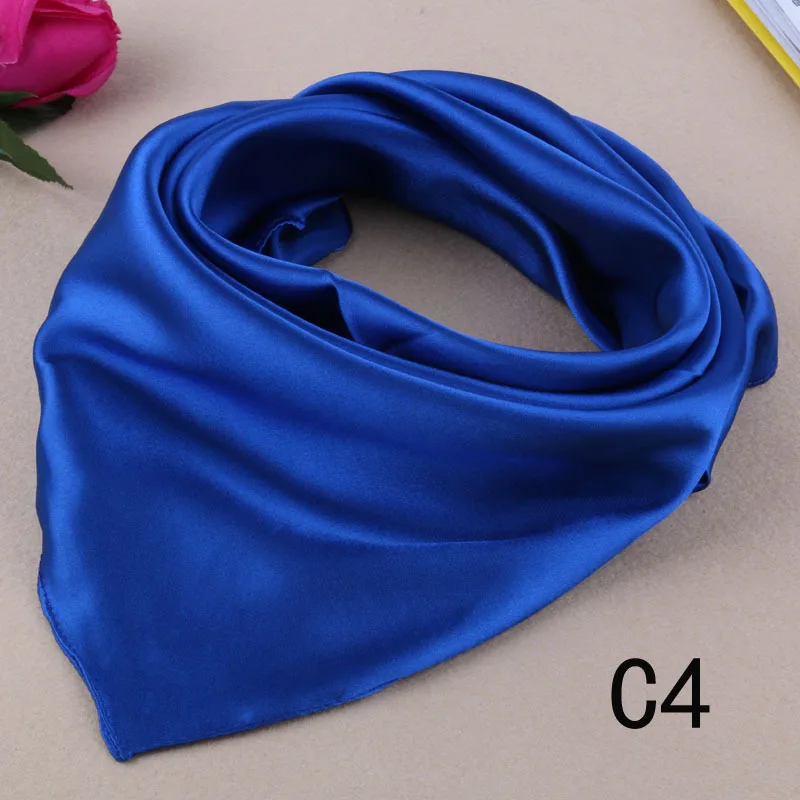 

Scarf Women Small Neck Scarfs Office Lady Hair Band Hand scarf Kerchief Female Bandana Black