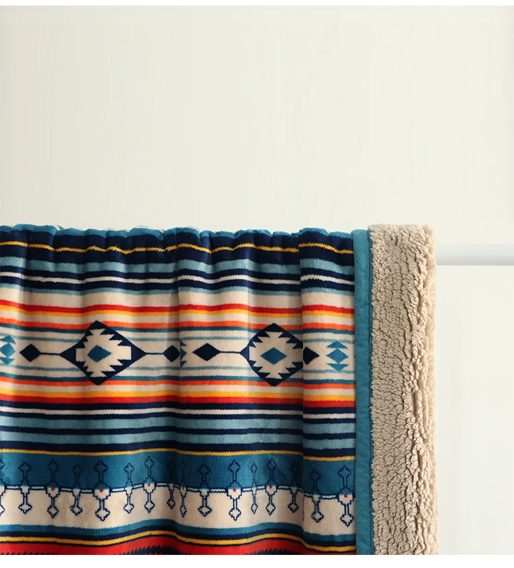 Геометрическое одеяло для дивана в богемном этническом стиле повседневный