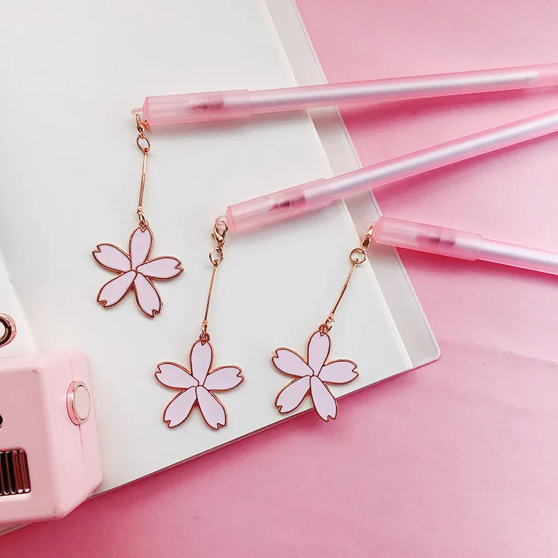 1 шт кавайные гелевые ручки с подвесными декоративными ручками для школьных