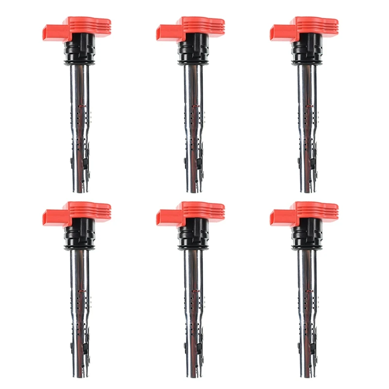 

New6Pcs Car Ignition Coils Pack for - A6 A8 Quattro Q7 R8 S5 Touareg 06E905115 06E905115E