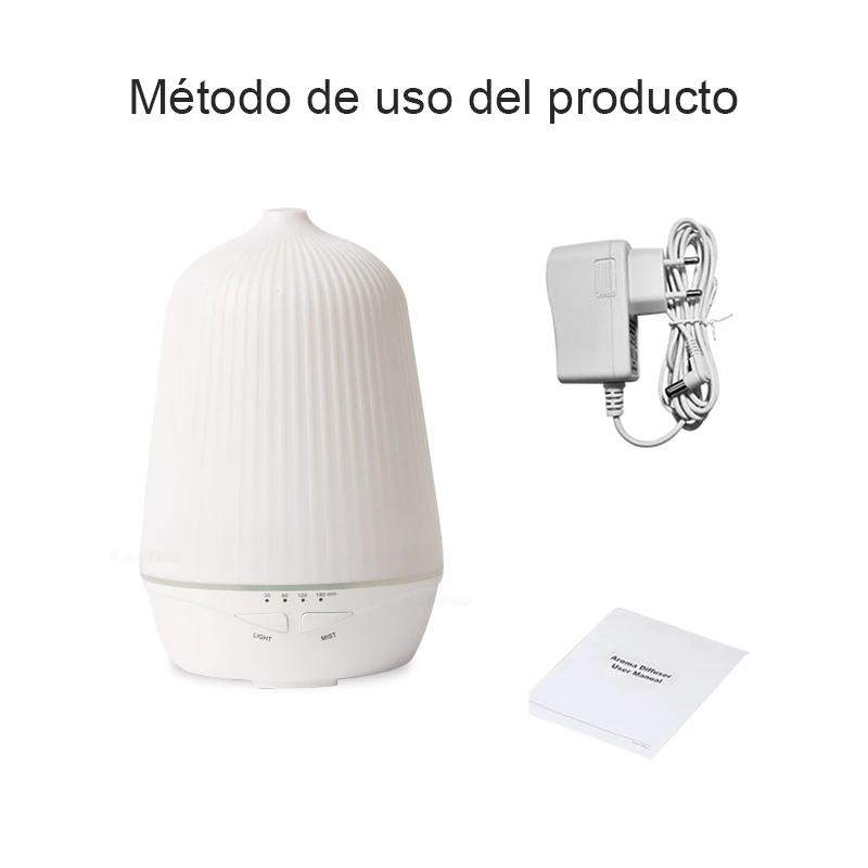 

Aroma essential oil diffuser ultrasonic air humidifier with wood grain 7 LED lights changing color