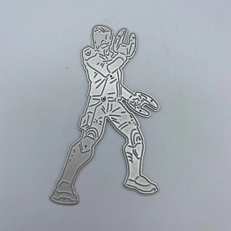 Механический воин металлический Трафаретный вырубной штамп трафарет для