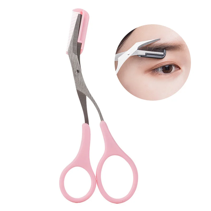 Ножницы для бровей из нержавеющей стали расческа удаления волос бритва