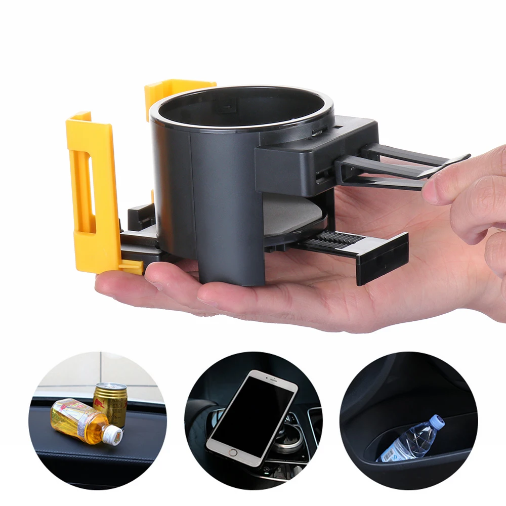 2 в 1 регулируемый стабильный Универсальный Автомобильный держатель для бутылки