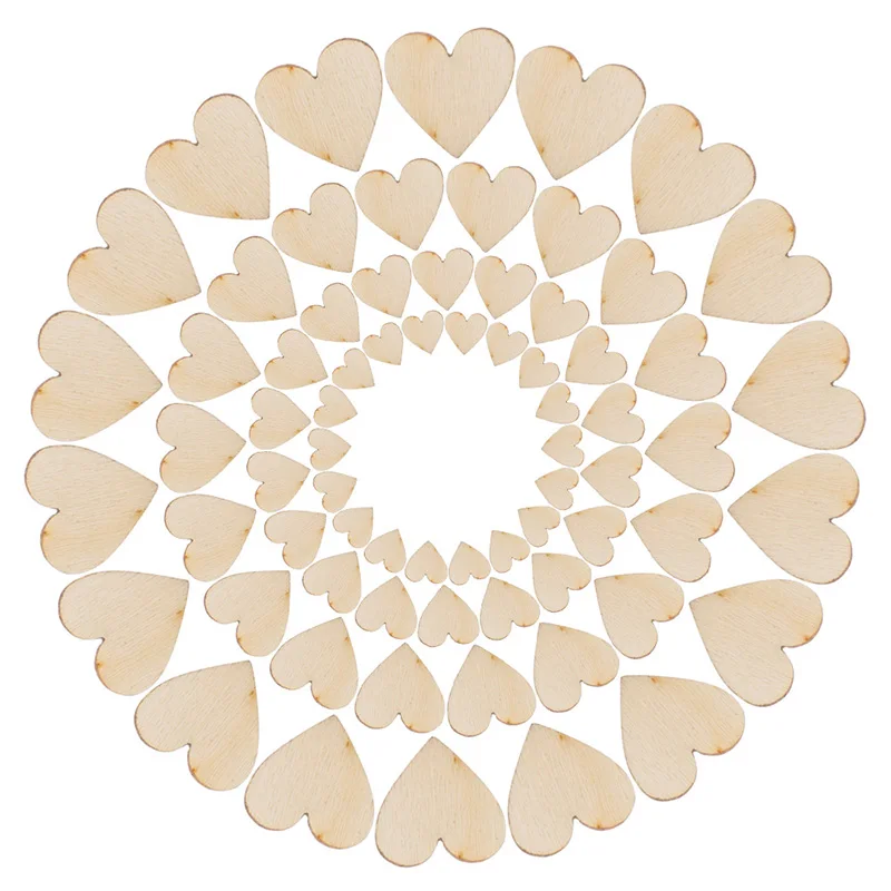 100 шт деревенский деревянный свадебный стол с сердечком разброс декоративные