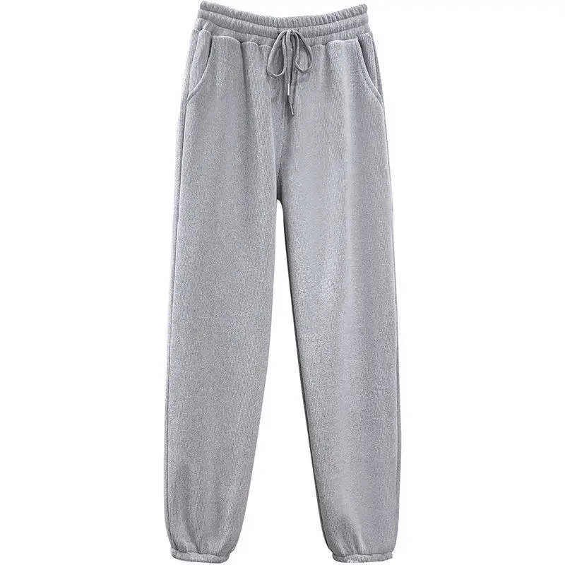 

solid Color Pink Black High Waist Harlan Casual Pants Loose High Quality Slim Fit Drape Sports Pants 2021 Autumn Winter Women
