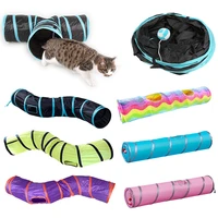 2345 holes pet cat tunnel toys foldable pet cat kitty training interactive fun toy for cats rabbit animal play tunnel tube
